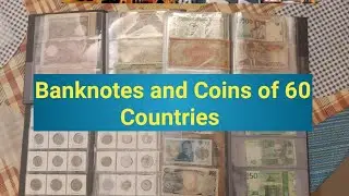 Banknotes and Coins of 60 countries #banknotes #currency #coin #World