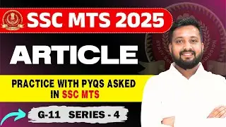 SSC MTS 2025 English : Article with PYQs | G-11 Series-04 by Sandeep Bhaiya #sscmts #sscmts2025