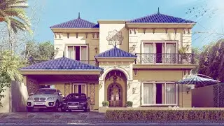 Specially Designed on Overseas Clients Demand | 1 Kanal (50X90) Ultra Luxury Spanish House Design
