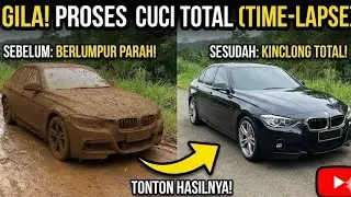 GILA! Cuci Mobil Berlumpur Parah Jadi Kinclong Lagi! (Time-lapse)