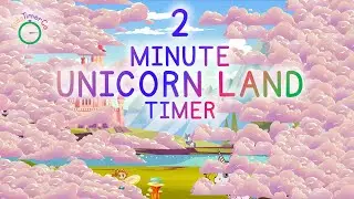 2 Minute Unicorn Land Timer - Kids Visual Timer