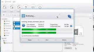 Compress&atilde;o de v&aacute;rios ficheiros no formato zip no Windows