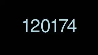 Computer counts up to 1 million (120001-130000)