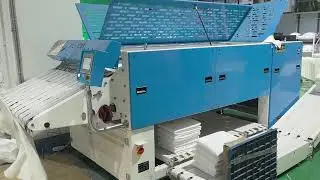 China-Made Towel Folder: Laundry Plant On-Site Performance Footage #LaundryPlantEquipment