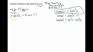 UPenn Math 103 Solve Trig. Equation