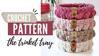 How To Make A Small Crochet Basket &ndash; Trinket Tray| Crochet Tutorial