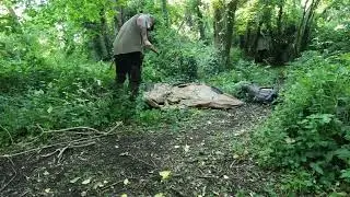 Setting up a Pomoly 2 pole cabin tent in 15 seconds