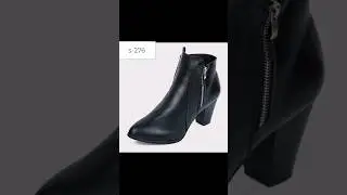 High Heeled Pointed Leather Ankle Boots s-276 #fashion #youtube #yts #shoes #boots