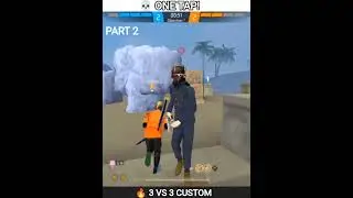 ONE TAP 🔥 CUSTOM 3vs3 | Full Headshot 💀 | Pro Gameplay 😈 |Must Watch #ffcustomroom#ffedit#viralvideo