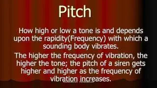 Characteristics of Musical Sound