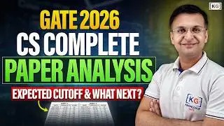 🚀 GATE 2026 CS: Complete Paper Analysis 📝 | Expected Cutoff & What to Do Next? 🎯