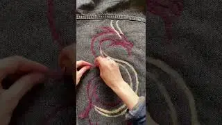 Sketching out my needle felted dragon jacket in wool!