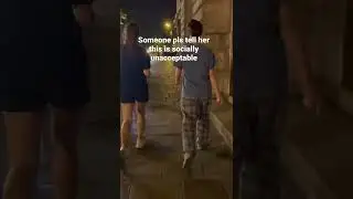 Wearing pyjamas in public 🫣