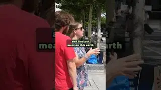 Vegan shocks CHRISTIAN Meat-Enthusiast
