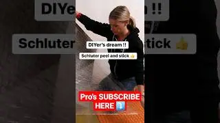 New Ditra Peel & Stick! #diy #floors #howto #ditra #membrane