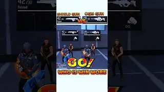 Shield Gun Vs Cg15 Gun Who Is Win Wore #freefire #shorts