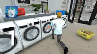 Laundry Store Simulator Gameplay Walkthrough Part 1 - Day 1 ~ 2 (Android, IOS)