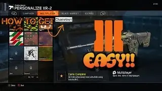 How to get chameleon camo Easier in bo3