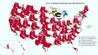 Top Googled Sports Teams (NFL, MLB, NBA, NHL, MLS) in Each State Timelapse