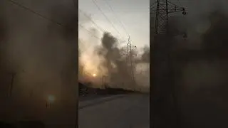 Jharia Coal Mine's Fire 🔥 Dhuya Dast pollution Coalfield Fire 🔥