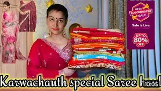 🥰Meesho Saree Haul/latest Designer PureGeorgette\Chiffon\Organza Saree HaulPartywear #youtube #saree