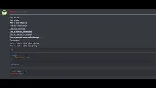 How to stylize text in Discord (Bold, Italic, Underline, Strikethrough, Markup/Syntax Highlight)