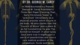 THE ANTICHRIST [P.II of III] | BY DR. GEORGE W. CAREY 1908