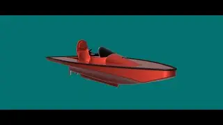 Motor&oacute;wka elektryczna koncept , electric race boat