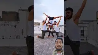 TEAM BAHUBALI PERFORMS STUNNING ACROYOGA!! 😱 #shorts #trending #fitness#shorts #ytshort #shortsindia