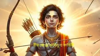 🔥Abhimanyu: Immortal Hero from Incomplete Knowledge | Chakravyuha 🔥Story | Mahabharata Bangla#new#bhaktishayari 
