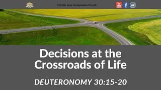 Decisions at the Crossroads of Life - Rev  Thomas Martin