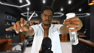 [ASMR] The MOST realistic barbershop haircut EVER💈