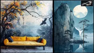 Living Room Wallpaper Designs 2025 Inspired by Nature| I.A.S