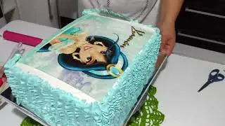 Bolo da Jasmine como decorar passo a passo..
