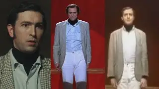 Nicholas Braun, Jim Carrey, Andy Kaufman - Mighty Mouse scene comparison
