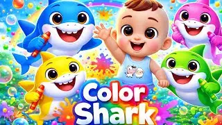 👉 Color Shark 🦈🎨 | Baby Addy Learn Colors | Kids Song