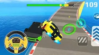 Impossible Crazy Cars Mega Ramp Car Stunts Racing Driver Master Simulator Games Android Gameplay P99