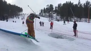 Skislide slowmotion