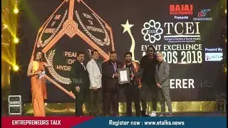 TCEI Awards - Gaurav Caterers at TCEI Event Excellence Awards 2018 Entrepreneurs Talk