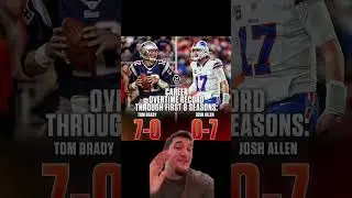 Overtime tells the story #NFL #football #TomBrady #JoshAllen #playoffs #QBdebate #shorts #trending