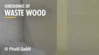 Waste wood shredding with UNTHA LR700
