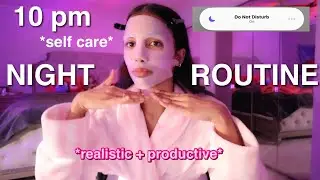 my night routine *self care* (journaling, face mask, yoga + more) ft. @aelfriceden_official 