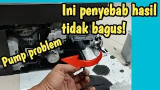 Pump Epson L3110 Rusak Penyebab Hasil Print Bergaris,Ciri ciri Pump Rusak!