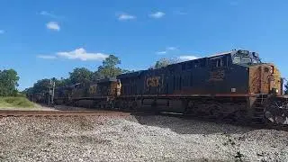 CSX Rock train pounding the Crawford diamond 