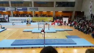 Sebastian Krimmer am Reck MTV Stuttgart gegen die KTV Straubenhardt