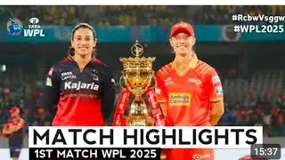 RCBW vs GGTW 1st match WPL 2025 Highlights #cricket