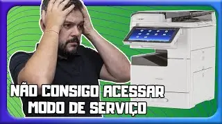 N&atilde;o consigo acessar modo de servi&ccedil;o nas impressora Ricoh com painel Android