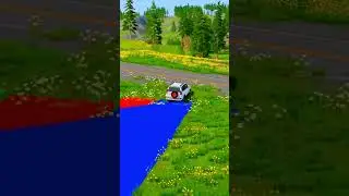 Flatbed Trailer Truck vs Speedbumps vs Cars Beamng.Drive DTG Car Crash