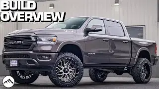 ОБЗОР КОНСТРУКЦИИ: Поднятый Ram 1500 2020 года с 6-дюймовым лифт-комплектом, 22x12 TIS Offroad TI...