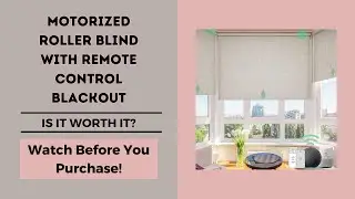 CUSTOMIZED Amazon Motorized BLACKOUT Shades that are AFFORDABLE!!